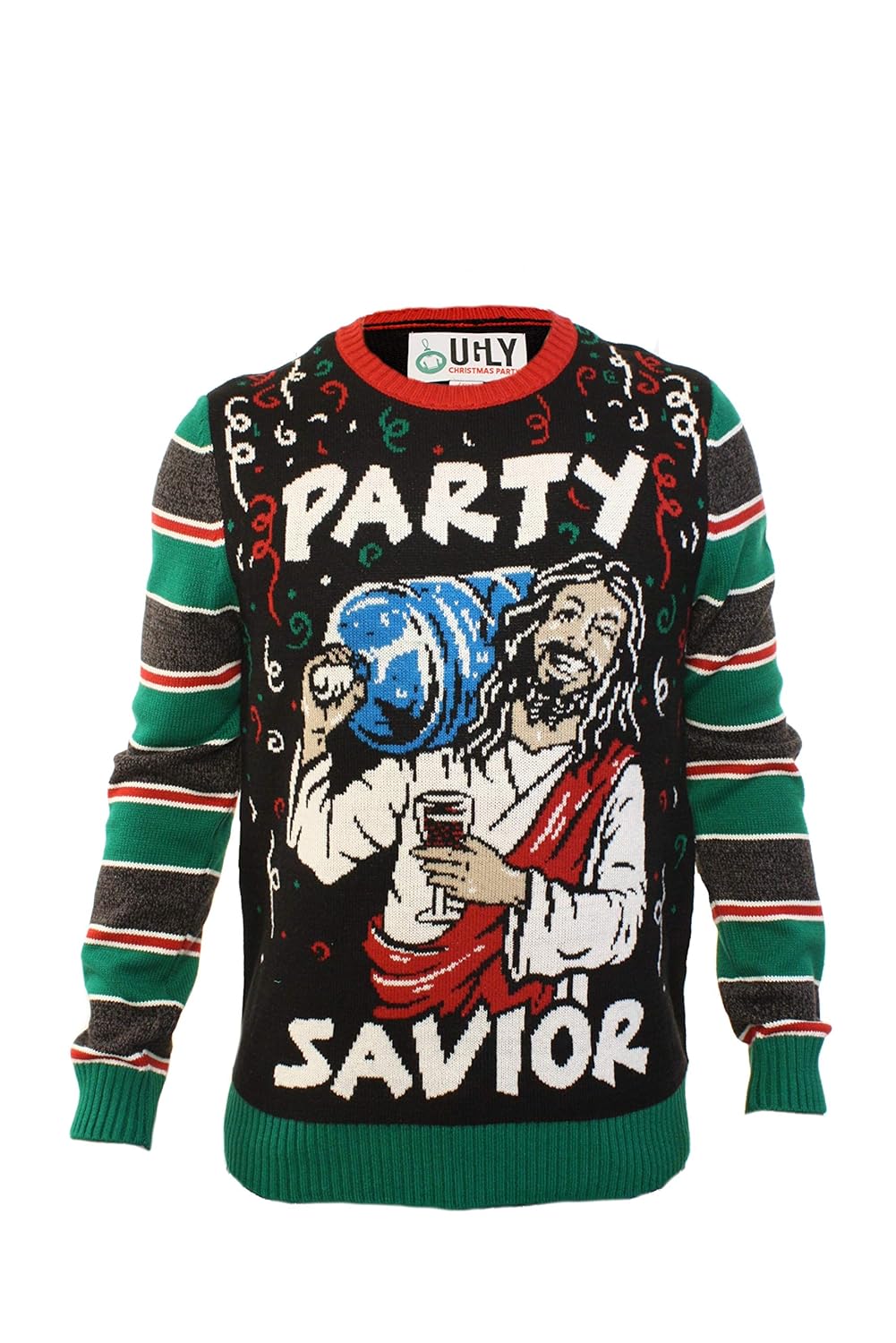 party savior ugly sweater