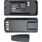 SCESMIA 7.5V Replacement Battery for Motorola CP185 CP1660 CP1200 fits Part no PMNN4476A PMNN4080 PMNN4081 1800mAh with Belt Clip