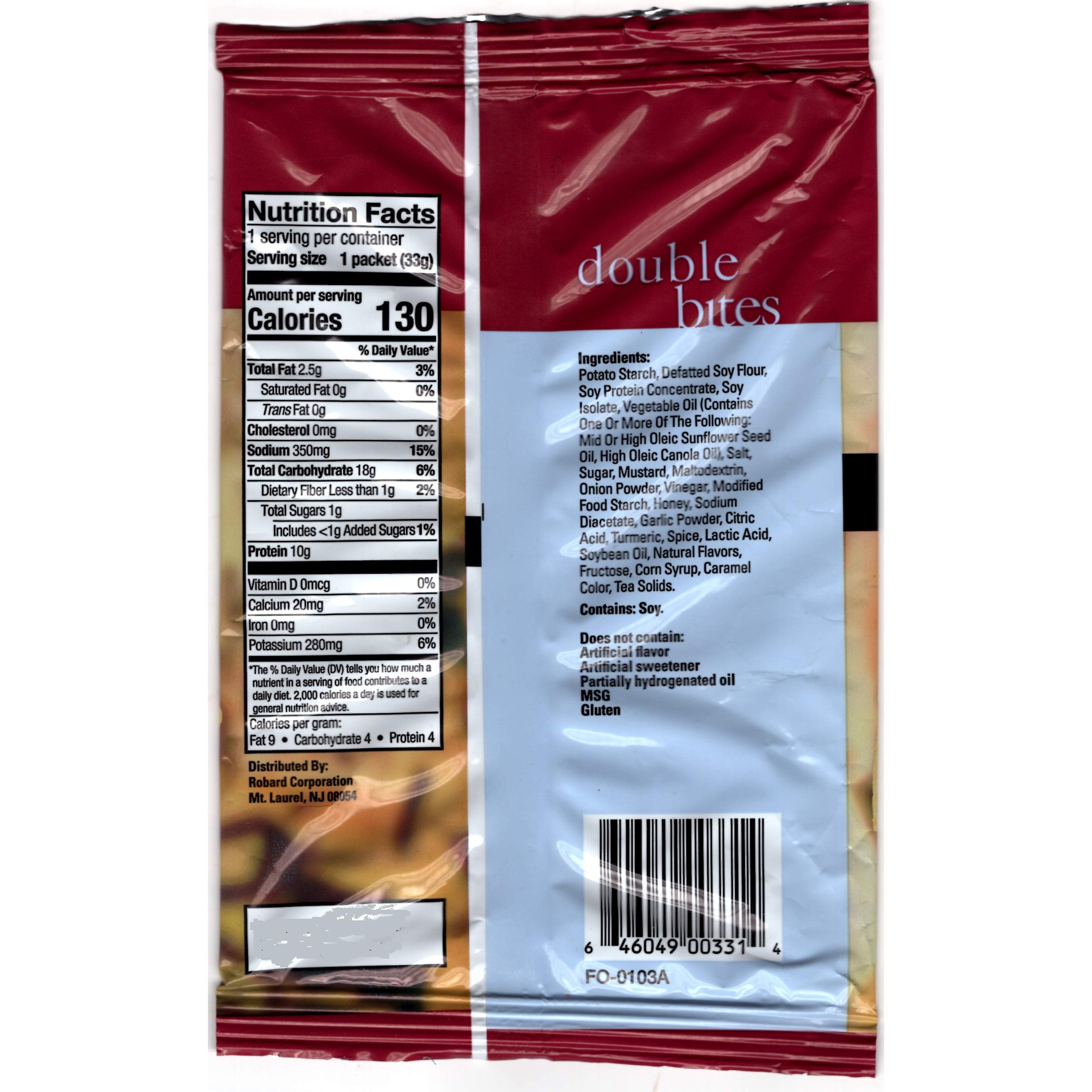 Weight Loss Systems - Honey Mustard Double Bites - High Protein Snack - Low Calorie - Low Fat - Diet Chip - Gluten Free - 7 Bags