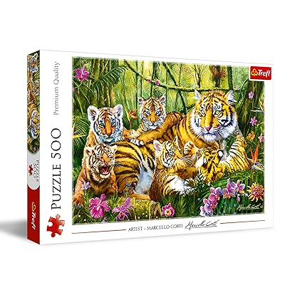 Buy Trefl 500 Piece Jigsaw Puzzles Family Of Tigers Online In Japan B07t4l55vx