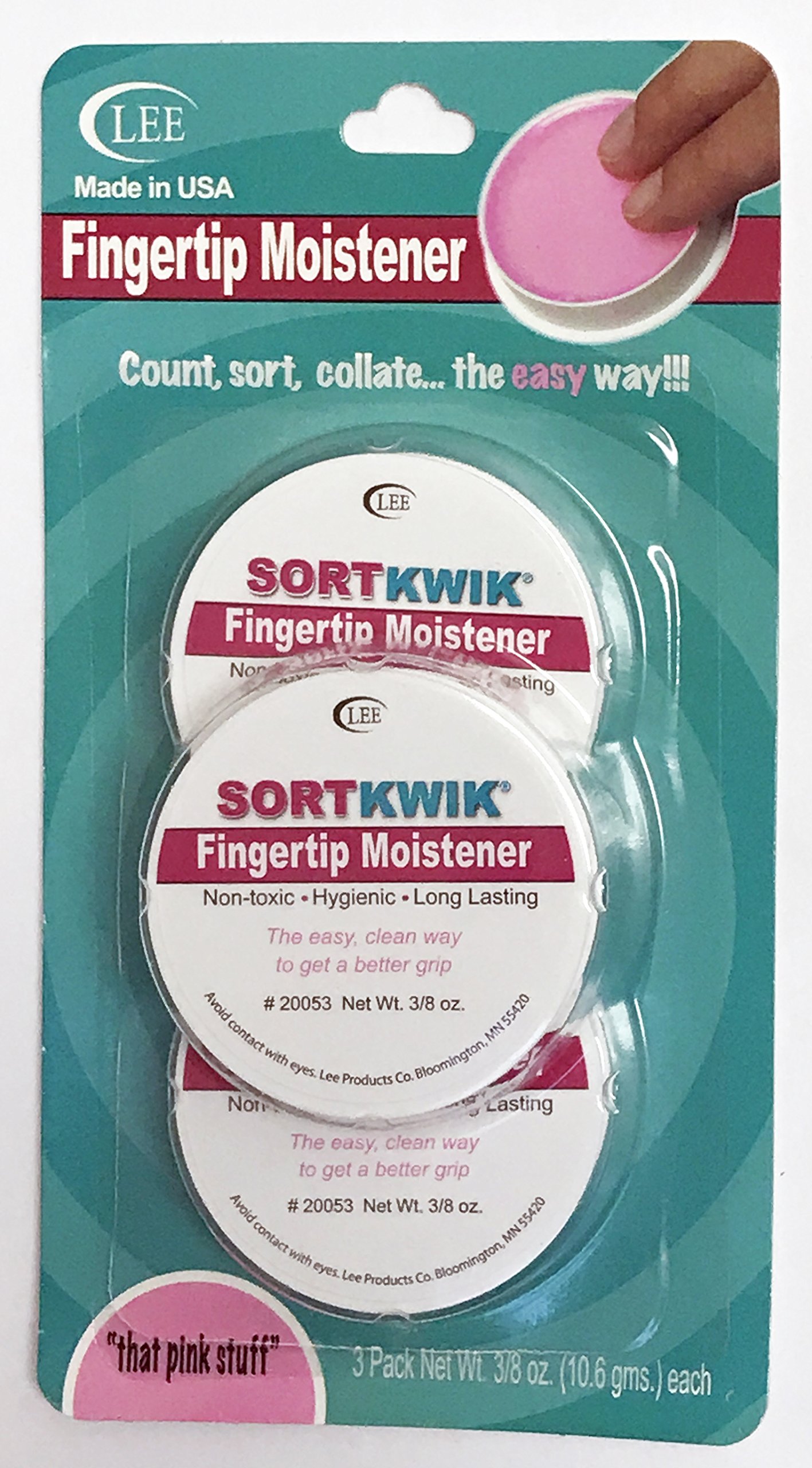 Sortkwik Fingertip Moisteners - 3 Pack