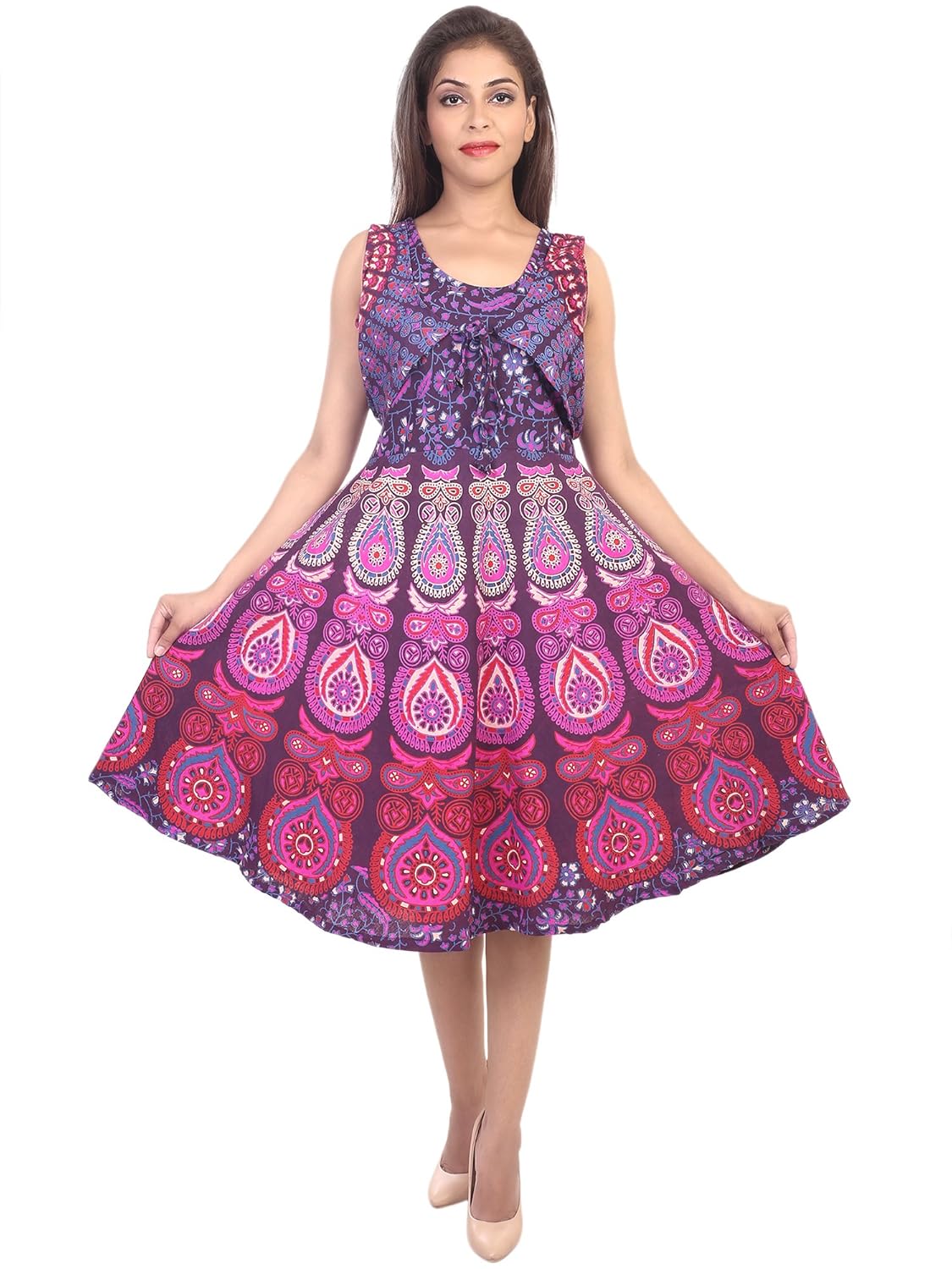 midi dress with shrug