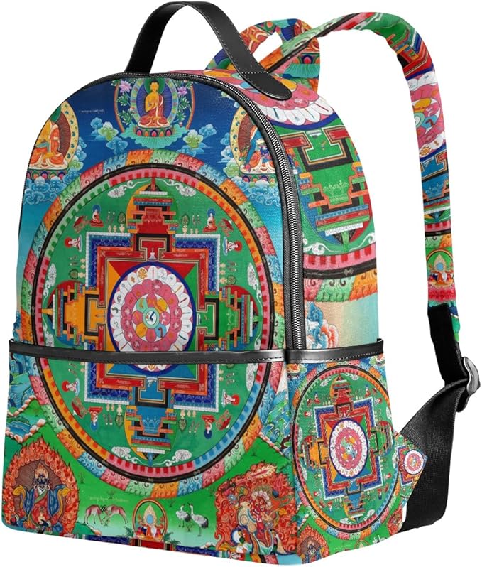 Vintage Distressed Tibetan Buddhist Thangka Unisex