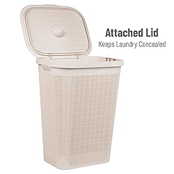 Mind Reader 60L Slim Laundry Hamper, Clothes