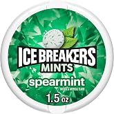 ICE BREAKERS Spearmint Flavored Sugar Free Mints Puck, 1.5 oz