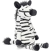 IKASA Zebra Stuffed Animals Plush Toys,15" Cute Plushie Fluffy Cuddly Plushy Toy, Gifts for Family Girls Children