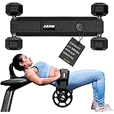DAGM Hip Thrust Belt for Dumbbells heavy, Secure Glute Trainer with Non-Slip Extra Padding That Protects Your Hips - Ideal for Gym & Home Workouts - Use with Heavy Duty Kettlebells, Dumbbells, & Plates Hold up to 500 lbs