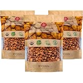 Mighty Apricot USDA Organic Bitter Apricot Seed 16 Oz (3-Pack), Vitamin B17 | Natural Raw Bitter Apricot Kernels, Vegan, Non-GMO, Gluten Free, Maximum 3 Kernels/day