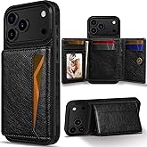LOHASIC for iPhone 17 Pro Max Case Wallet, 7 Slots & RFID Blocking, Leather Cover for iPhone 17 Pro Max Wallet Case with Card Holder for Men Women, Black