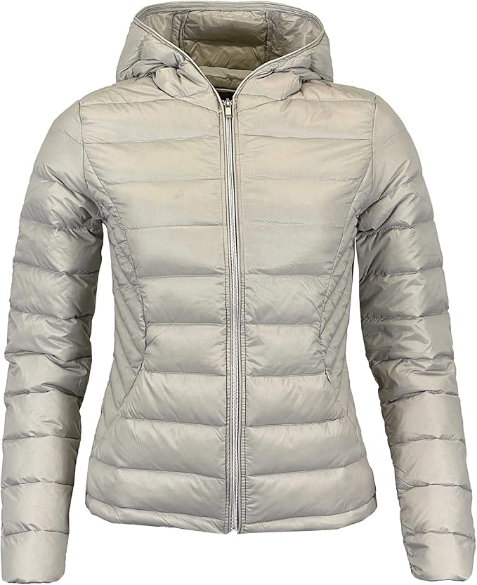 G5 APPAREL Womens Lightweight Packaway Puffer Down Jacket Amazon.co.uk
