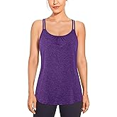 BLEVONH Women's Workout Tank Tops Racerback Loose Fit Yoga Shirts Scoop Neck Sleeveless Running Gym Tank Top