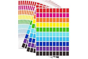 YSHIHE Colored Labels 2500 Pcs - 10 Color Stickers 1/2" x 3/4" Price Sticker for File Folder Tabs, Garage Sale, Price tag etc