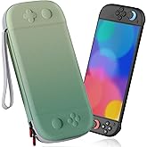 STARTRC GAMES Slim Carrying Case for Nintendo Switch 2 2025, Hard Shell Travel Case with 12 Game Card Slots, Portable Carry Bag for Switch 2 Console Green