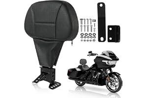SANYUMOTO Adjustable Rider Driver Backrest, Detachable Rider Backrast | Plug-in for 1997-2026 Fit for Harley Touring Street Glide Road Glide Ultra Limited Electra Glide Road King CVO 2009-2026