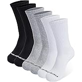 CULTURE & NATURE Men's/Women's Athletic Performance Cushion Crew Socks 6 Pack