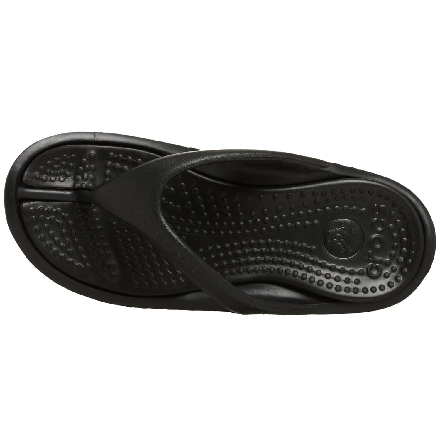 crocs unisex athens ii black flip flops and house slippers