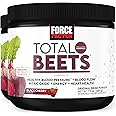 FORCE FACTOR Total Beets Superfood Beet Root Powder 2-Pack, Nitrates to Support Circulation, Blood Flow, Nitric Oxide, Energy, Endurance, Stamina, Cardiovascular Heart Health Supplement, 60 Servings
