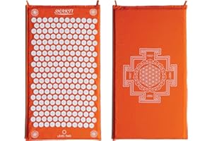 ShaktiMat Classic Acupressure Mat Original Intensity in Orange, Relieves Stress & Tension, Promotes Relaxation & Focus | Similar to Acupuncture, No Needles Required | FSA/HSA Eligible