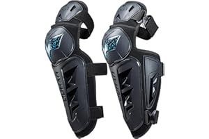 DUHAN Motorcycle Shin Guards 4Pcs Elbow Guard and Knee Pads Adjustable Anti-Slip Motorcycle Protective Gear for Men and Women