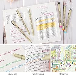 Muchcute 01 Micro Fineliner Drawing Art Pens: 12