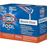 Clorox® Pool&Spa™ Shock Clear, for Crystal Clear Swimming Pool Water, Swim-ready in 15 minutes, Suitable for vinyl pools (12-Pack)
