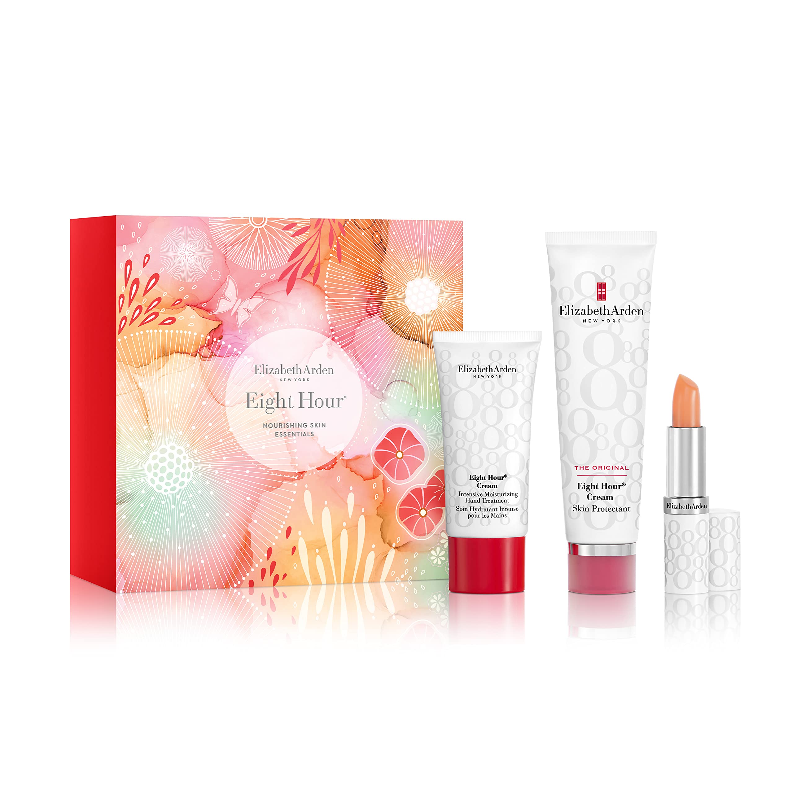 Elizabeth Arden NOURISHING SKIN ESSENTIALS Eight Hour 3-piece Gift Set (Worth £62.20) skincare gifting for women