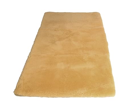 Leibersperger Felle Bettauflage/Betteinlage echtes medizinisches Lammfell Premium Qualität (160x80 cm)