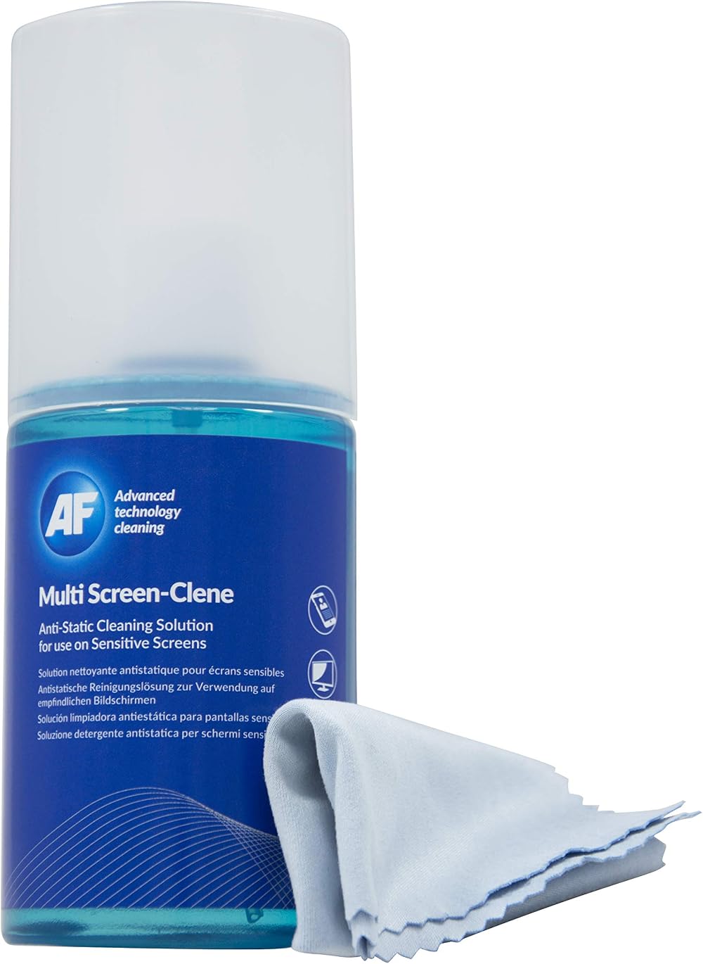 AF Multi-Screen Clene 200ml Cleaning Solution with Micro Fibre Cloth