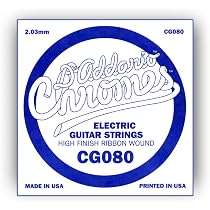 Corda Avulsa Para Guitarra .080 Lisa D'Addario XL Chromes CG080