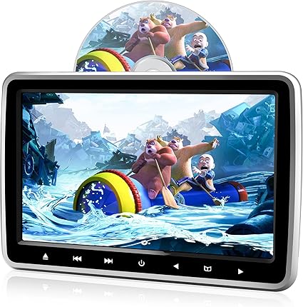 Amazon Urvolax ヘッドレストモニター10 1インチ大画面 Hdmi対応 スロットイン式 高画質車載用dvdプレーヤー レジューム機能 Cprm対応 マルチメディア対応可能 スピーカー内蔵 車載モニター 後部座席用dvd内蔵モニター Ips液晶モニター タッチボタン操作 リージョン