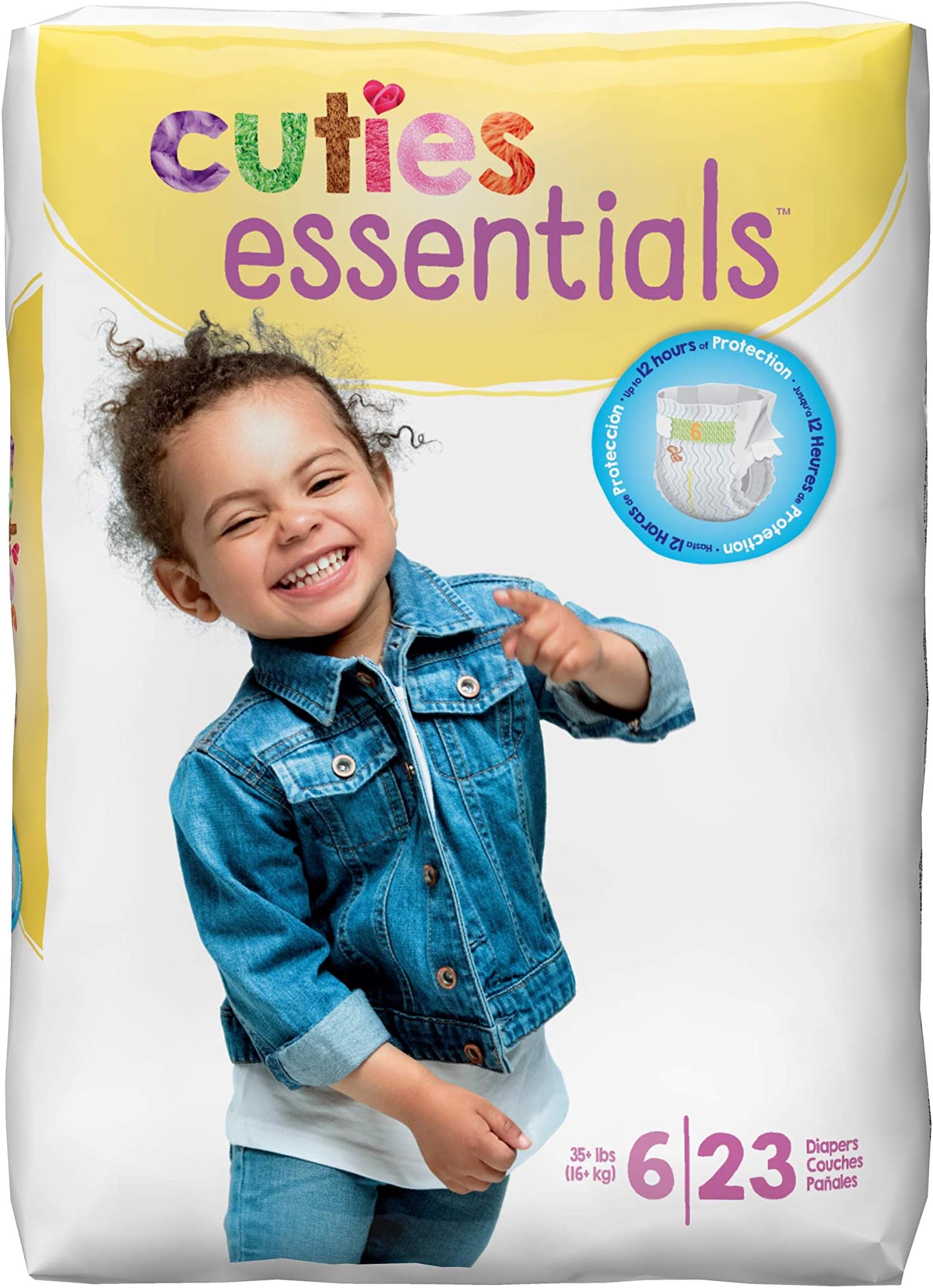 Cuties Premium Baby Diapers, Size 6 23 Ea Pack of 2
