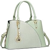 KKXIU Triple Compartments Purses and Handbags for Women Fashion Ladies Satchel Shoulder Top Handle Bag