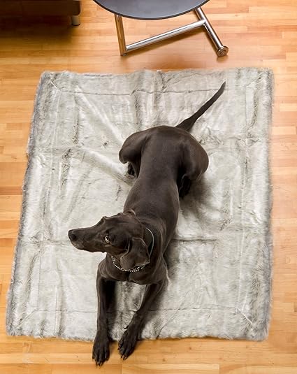 Felldecke Aus Webpelzdecke Hundedecke Silberfuchs 60x90 Amazon De Haustier