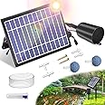 Solar Pond Aerator with Air Pump, 3 Modes(18H/36H/72H) Solar Aerator for Ponds Outdoor, 4W & 2200 mAh Solar Powered Air Pump with Bubble Regulator for Small Fish Pond, Stock Tank, Aquarium Hydroponics
