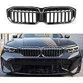 EHBOTA G20 LCI Front Grill/Grilles Kidney Grill Replacement for BMW 3 Series G20/G28 LCI 2023-IN (Gloss Black Single Slat)