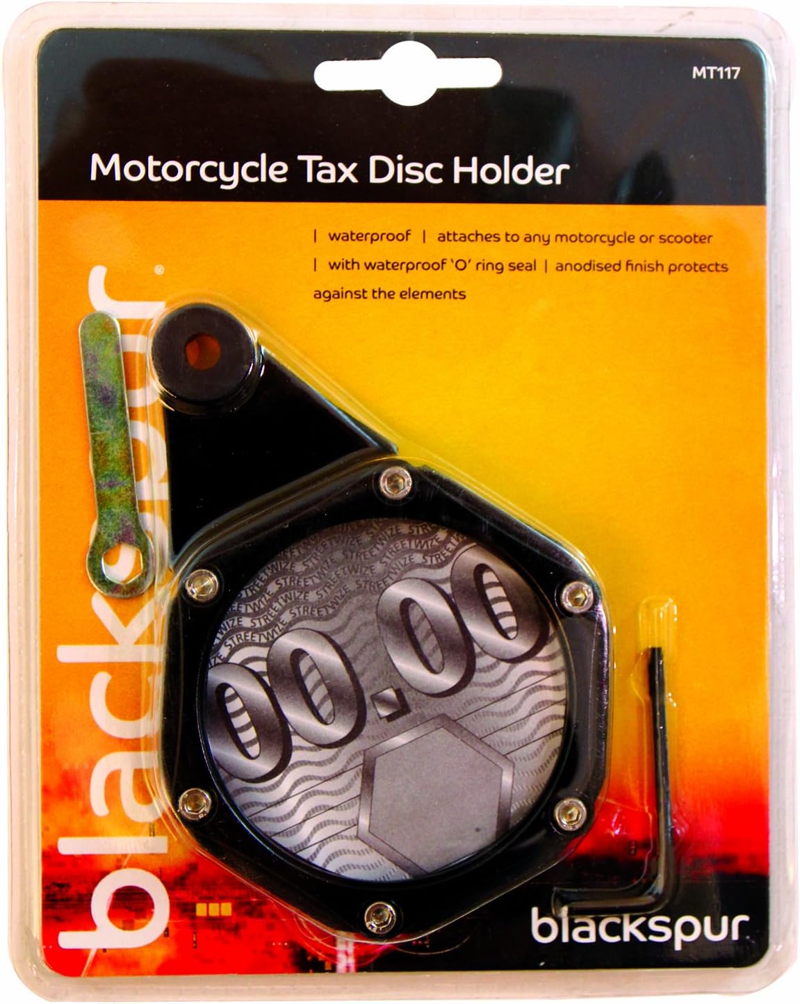 Motorcycle Tax Disc Holder, Waterproof, Attaches To Any Motorbike Or