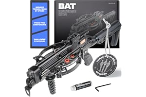 BALLISTA BAT Reverse Compound Crossbow with Magazine and L-Stock – Fast 340 FPS, 150 lb Draw – Compact 24" x 5", 4.19 lb – Cr