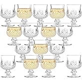 JAIEF 50ML Fancy Shot Glasses Sherry Glasses | Cordial Glasses Limoncello glasses (16, Small-Diamond)