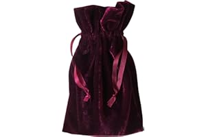 PAPER MART Tarot and Dice Bag: Wine Velvet Bag 6x9"
