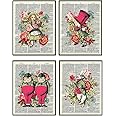 Alice Wonderland Decorations - 8x10 Vintage Shabby Chic Picture Poster Set, Home Wall Art Decor - Girl Bedroom, Kid Room, Nursery - Cool Unique Affordable Gift - Unframed Photo Set