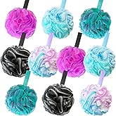 10 Pack Bath Sponges Loofahs 40g,Soft Mesh Shower Loofahs,Body Scrubber Bath Balls for Women and Men Children Washing,Beauty Bathing Accessories,Set of 5 Flower Color