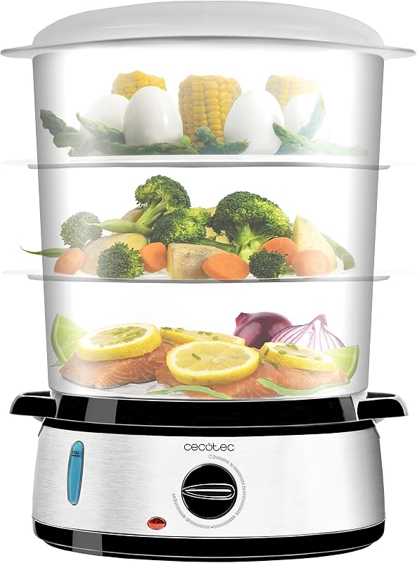 Elektrischer Dampfgarer Vapovita 3000 Inox - 800 W, 9 L, 3 Behälter — Foto 1 von 5