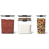 Rubbermaid Brilliance BPA Free Food Storage Containers with Lids, Airtight, Stain Resistant, Dishwasher Safe, Set of 4 (Large