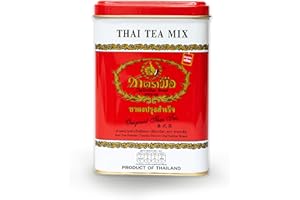 Number One Original Thai Tea Mix ChaTraMue Thai Tea for Boba Tea, Hot Tea, Iced Tea (Red Label 50 Tea Bags)