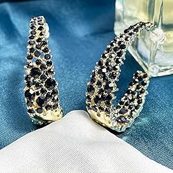 CEJUG Dangle Drop Hoop Earrings for Women Statement