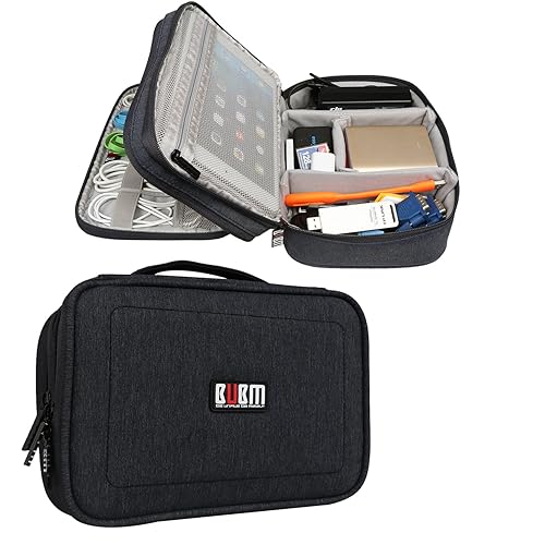 BUBM Double Layers Travel Gadget Organizer, Electronics