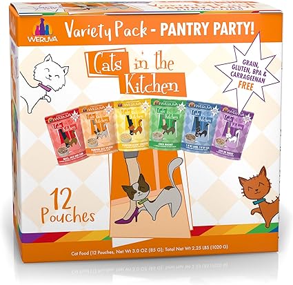 Weruva Cats In The Kitchen Variety Pack Pouches 3oz Pouch Pack