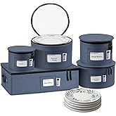 China Storage Hard Shell Containers - Set Moving Boxes for Dinnerware, Glasses, Plates, Mugs and Saucers Sturdy Dish Organize