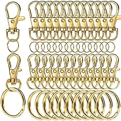 LEOBRO 60 PCS Swivel Snap Hooks and Key