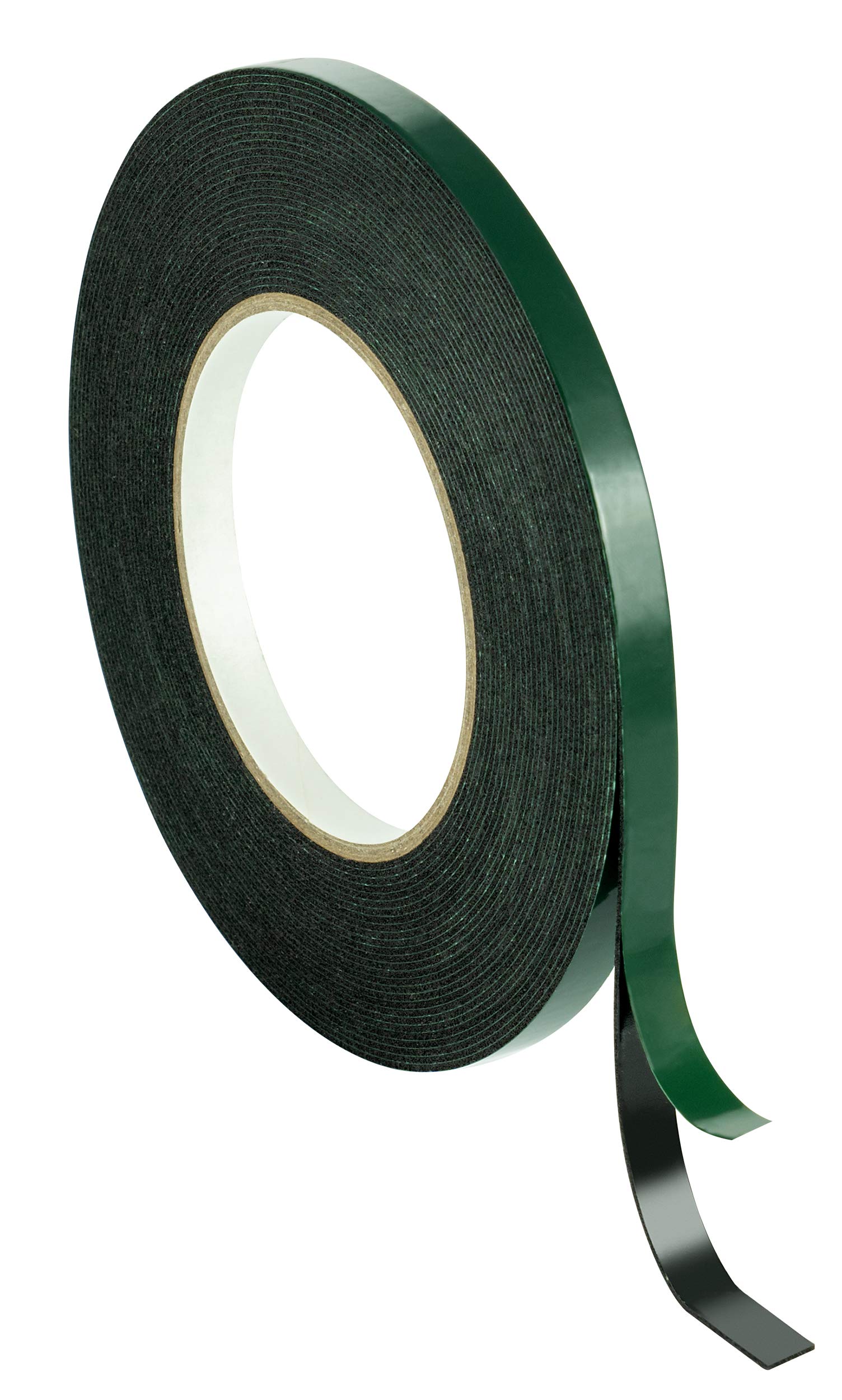 POPPSTAR 1x Double sided foam tape, mounting tape (10m x 9mm x 1mm), black